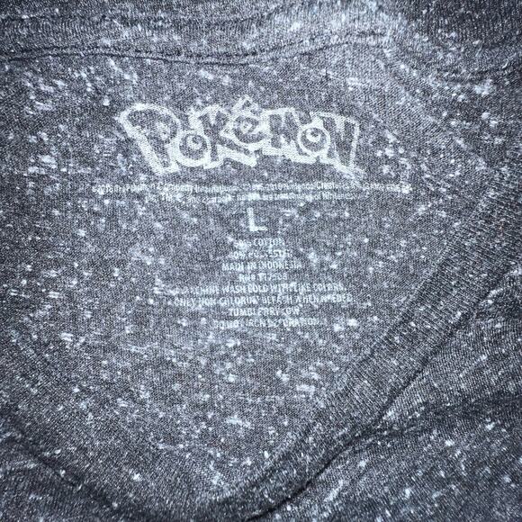 Pokémon Pikachu Bulbasaur Squirtle Charmander Short Sleeve T-Shirt Large Gray - Picture 4 of 9